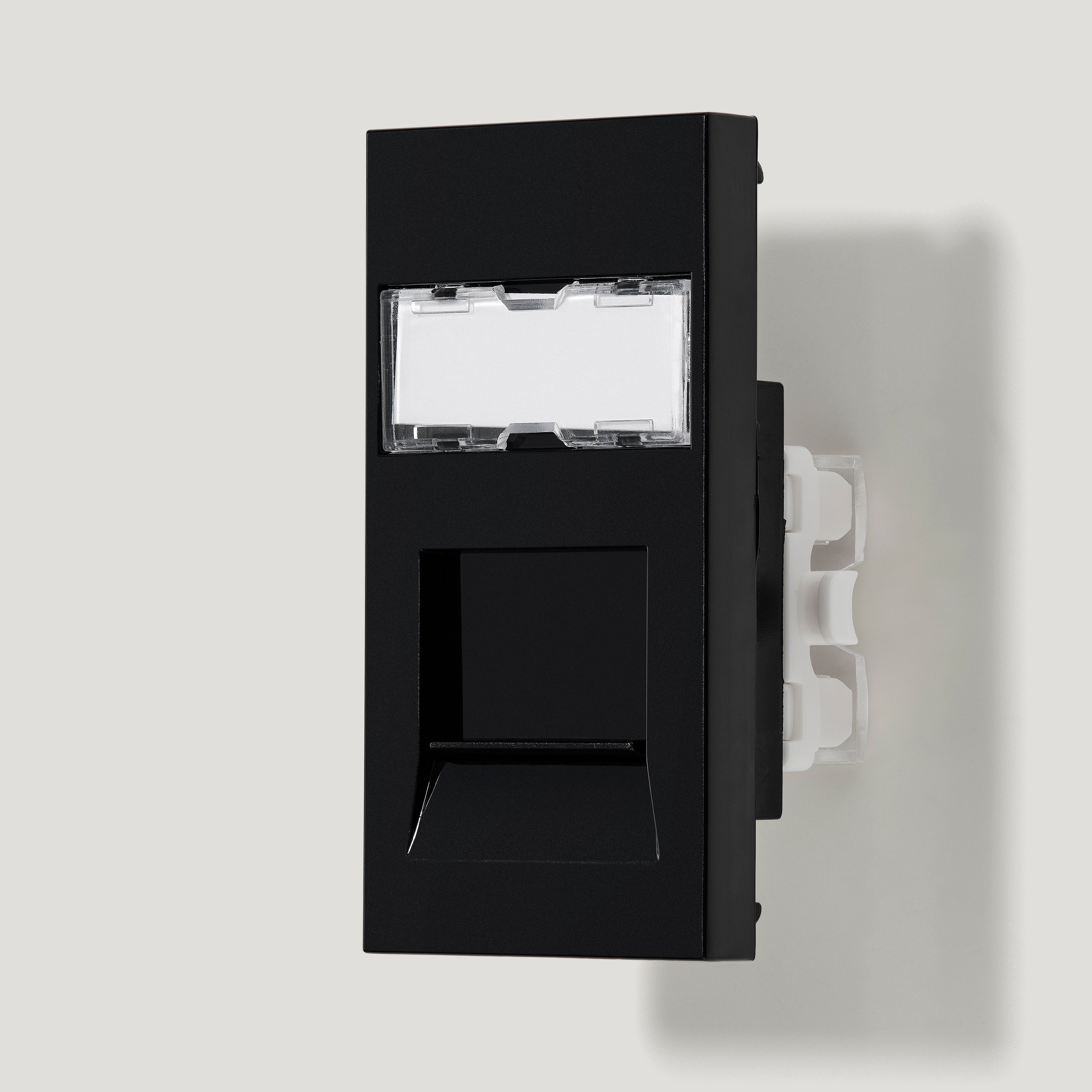 Plank Hardware Electric Cat6 Data Socket - Black