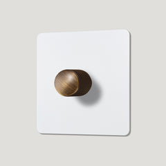 Plank Hardware Electric KEPLER 1G Paintable Dimmer Switch - Antique Brass