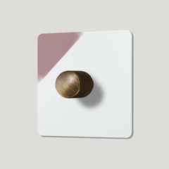 Plank Hardware Electric KEPLER 1G  Paintable Dimmer Switch - Antique Brass