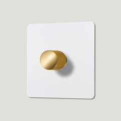 Plank Hardware Electric KEPLER 1G Paintable Dimmer Switch - Brass