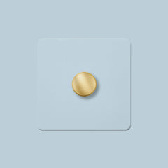 Plank Hardware Electric KEPLER 1G Paintable Dimmer Switch - Brass