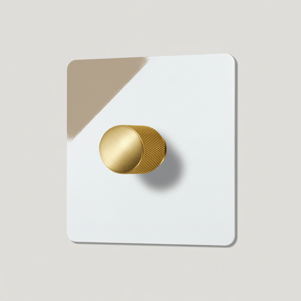 Plank Hardware Electric KEPLER 1G Paintable Dimmer Switch - Brass