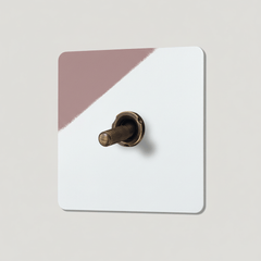 KEPLER 1G Paintable Toggle Switch - Antique Brass