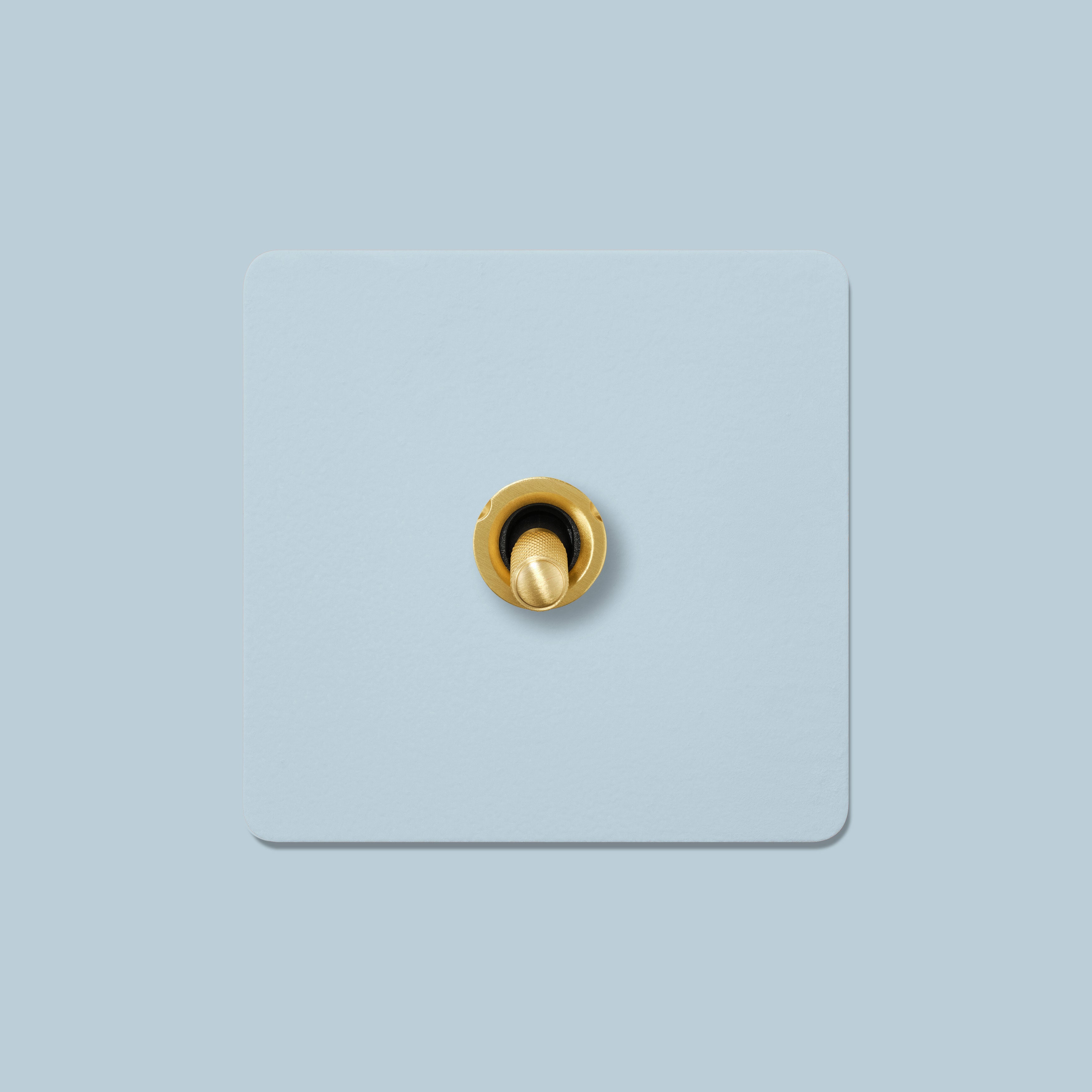 Plank Hardware Electric KEPLER 1G Paintable Toggle - Brass