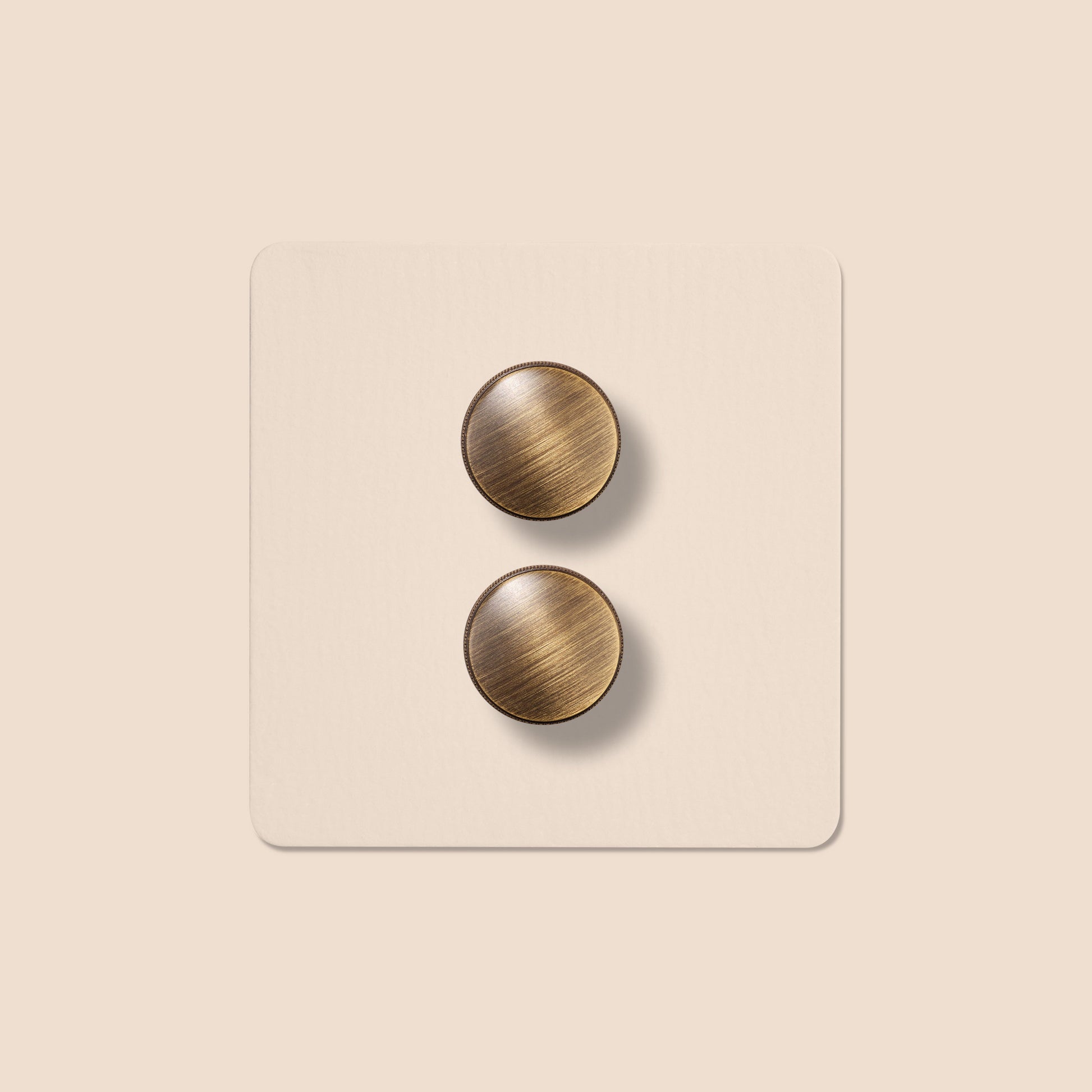 Plank Hardware Electric KEPLER 2G Paintable Dimmer Switch - Antique Brass