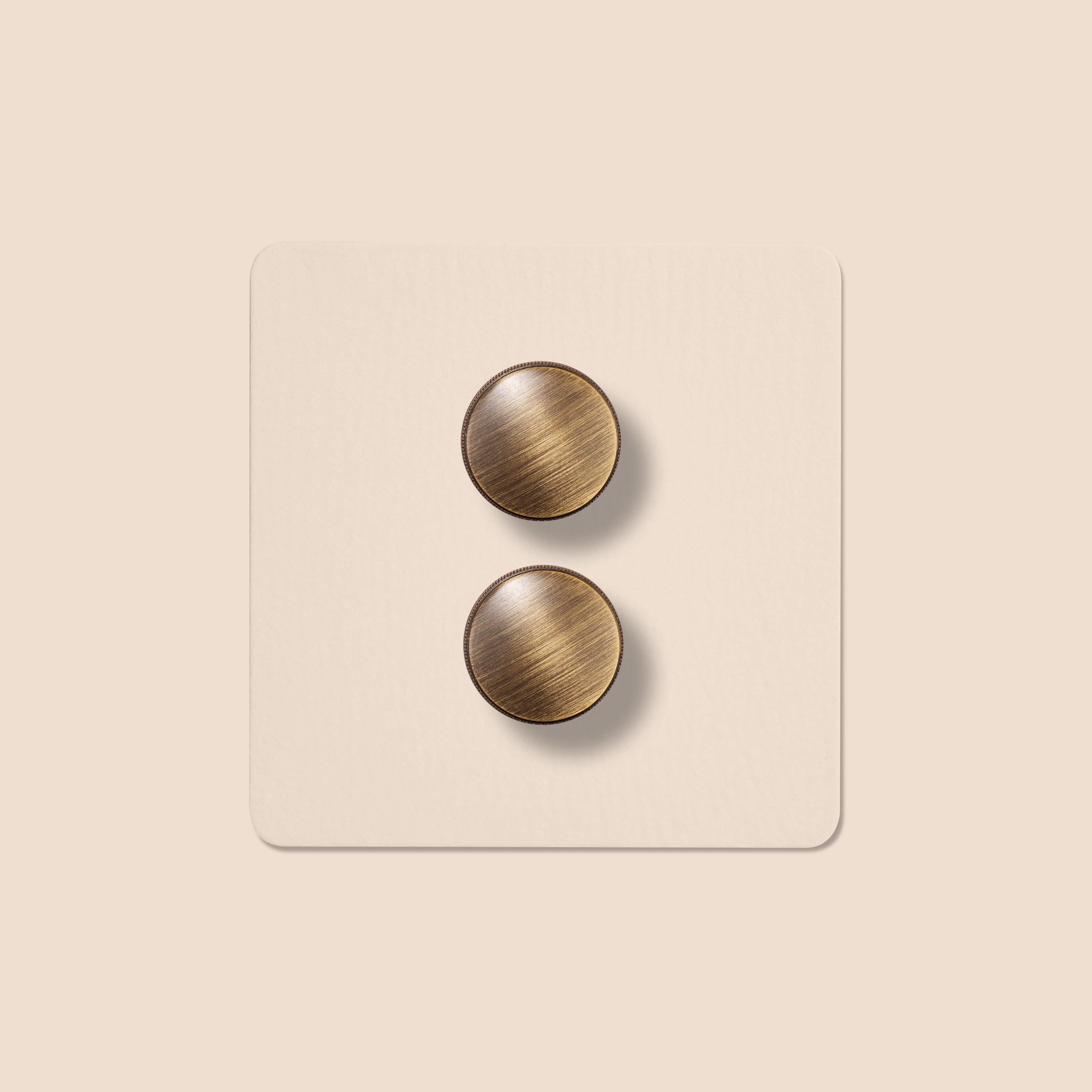 Plank Hardware Electric KEPLER 2G Paintable Dimmer Switch - Antique Brass