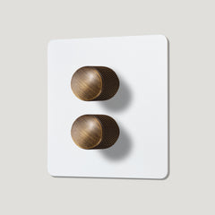 Plank Hardware Electric KEPLER 2G Paintable Dimmer Switch - Antique Brass