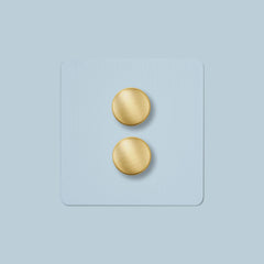 Plank Hardware Electric KEPLER 2G Paintable Dimmer Switch - Brass