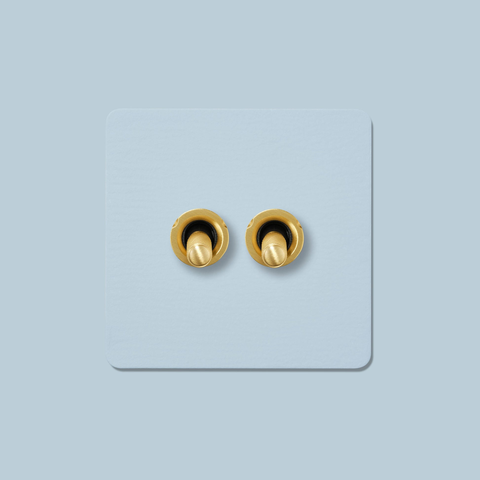 Plank Hardware Electric KEPLER 2G Paintable Two Way Toggle Switch - Brass