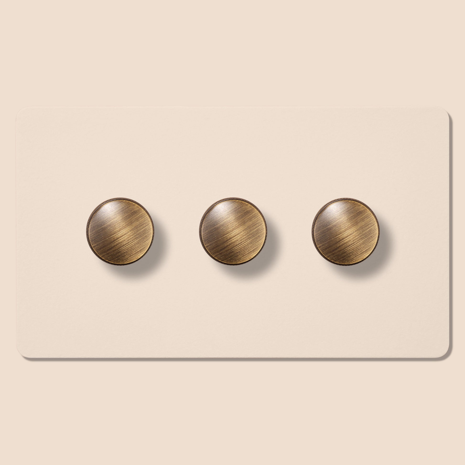 Plank Hardware Electric KEPLER 3G Paintable Dimmer Switch - Antique Brass