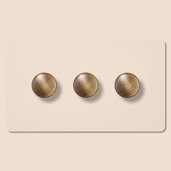Plank Hardware Electric KEPLER 3G Paintable Dimmer Switch - Antique Brass