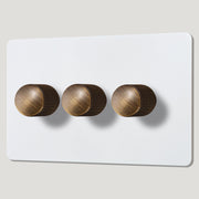 Plank Hardware Electric KEPLER 3G Paintable Dimmer Switch - Antique Brass
