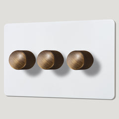 Plank Hardware Electric KEPLER 3G Paintable Dimmer Switch - Antique Brass