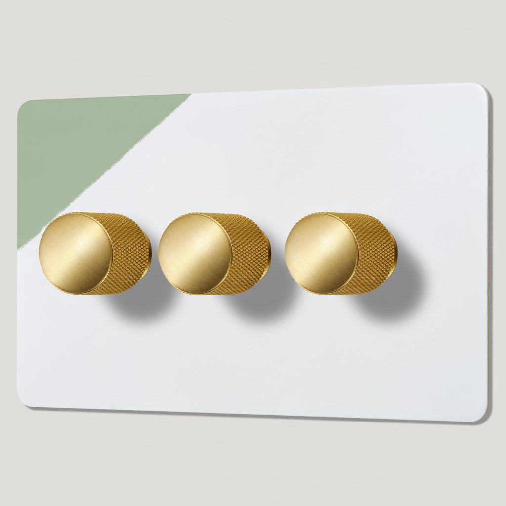 Plank Hardware Electric KEPLER 3G Paintable Dimmer Switch - Brass