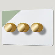 Plank Hardware Electric KEPLER 3G Paintable Dimmer Switch - Brass