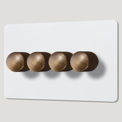 Plank Hardware Electric KEPLER 4G Paintable Dimmer Switch - Antique Brass