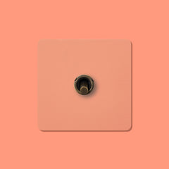 Plank Hardware Electric MAXWELL 1G Paintable Toggle Switch - Antique Brass