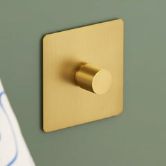 Plank Hardware Electric MAXWELL 1G Smooth Dimmer Light Switch - Brass