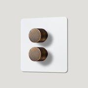 Plank Hardware Electric MAXWELL 2G Paintable Dimmer Switch - Antique Brass