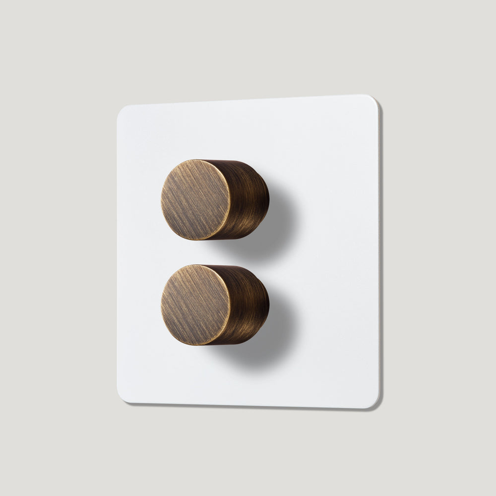 MAXWELL 2G Paintable Dimmer Switch - Antique Brass