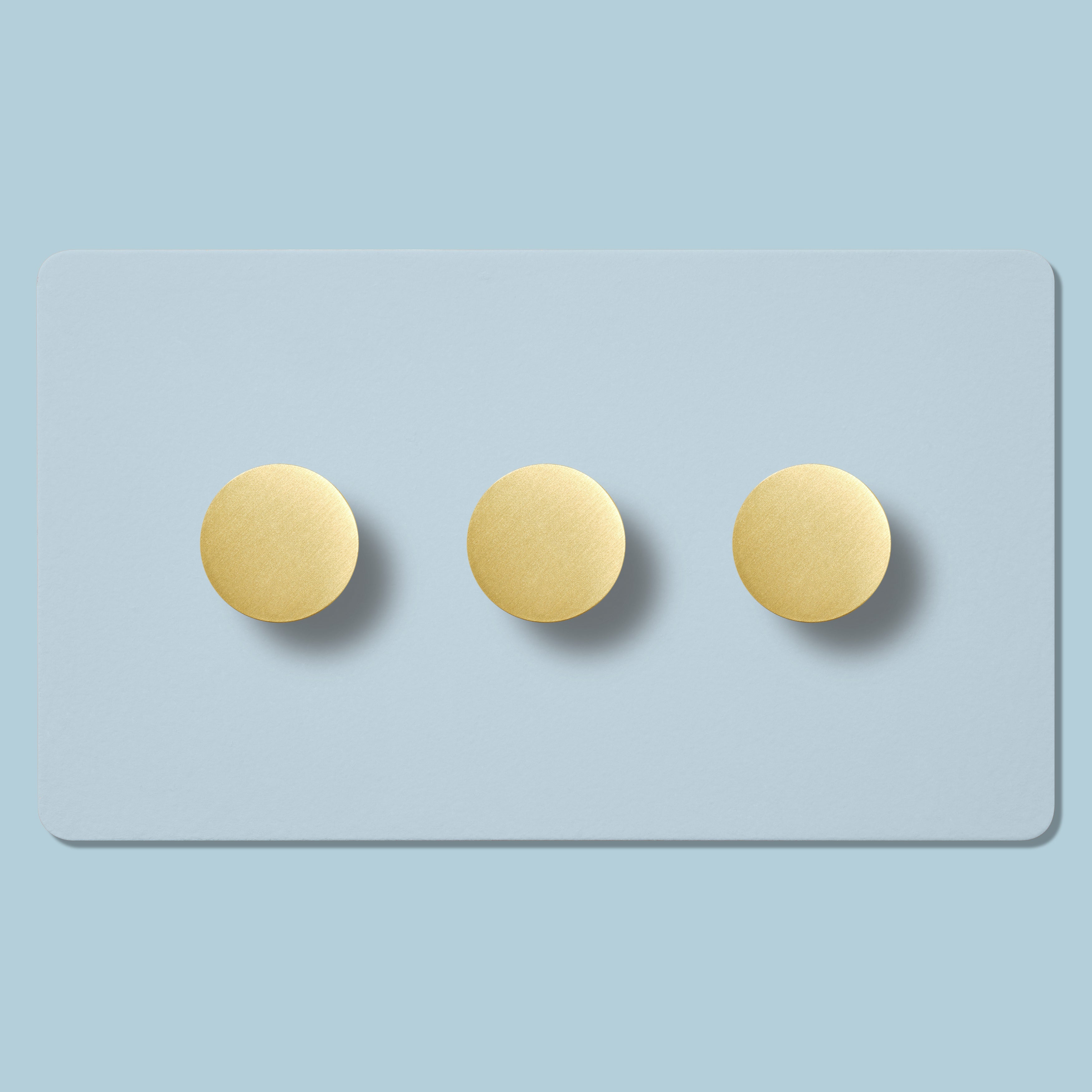 Plank Hardware Electric MAXWELL 3G Paintable Dimmer Switch - Brass