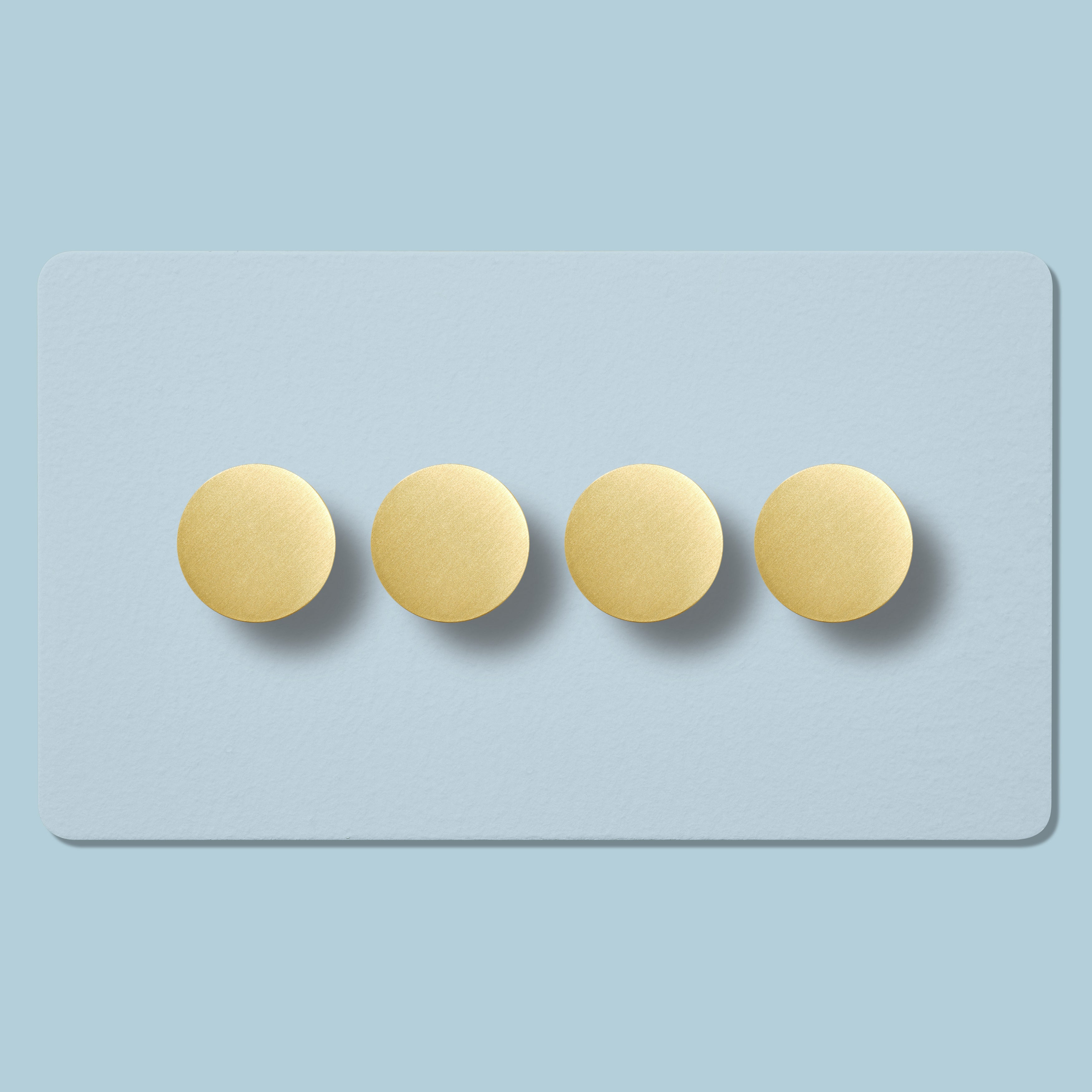 Plank Hardware Electric MAXWELL 4G Paintable Dimmer Switch - Brass