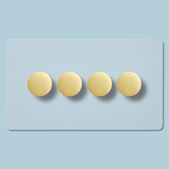 Plank Hardware Electric MAXWELL 4G Paintable Dimmer Switch - Brass