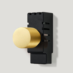 Plank Hardware Electric MAXWELL Smooth Universal Dimmer Detail with Module - Brass