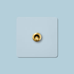 Plank Hardware Electric PALO 1G Paintable Toggle Switch - Brass