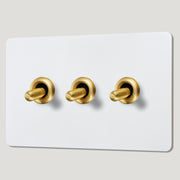 Plank Hardware Electric PALO 3G Paintable Toggle Switch - Brass