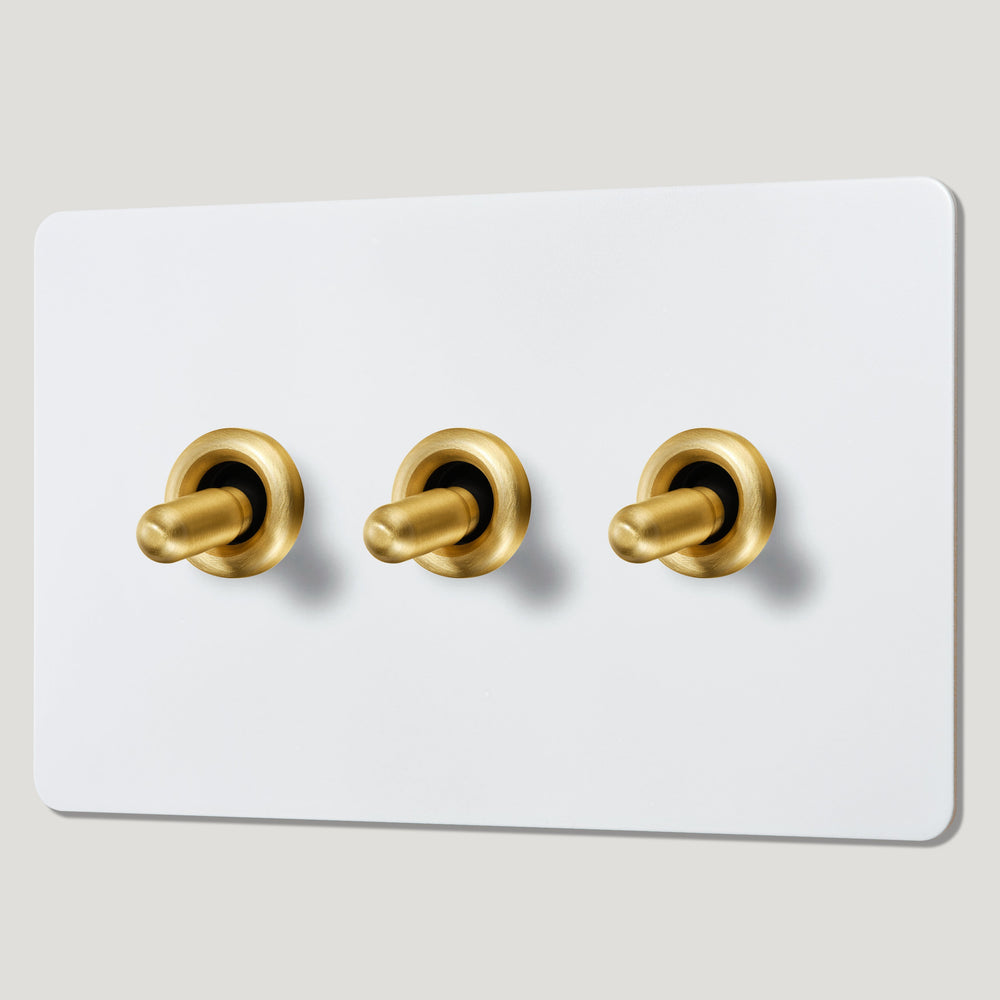 PALO 3G Paintable Toggle Switch - Brass
