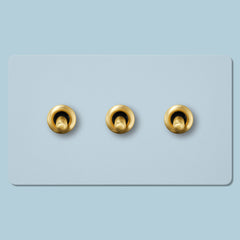 Plank Hardware Electric PALO 3G Paintable Toggle Switch - Brass