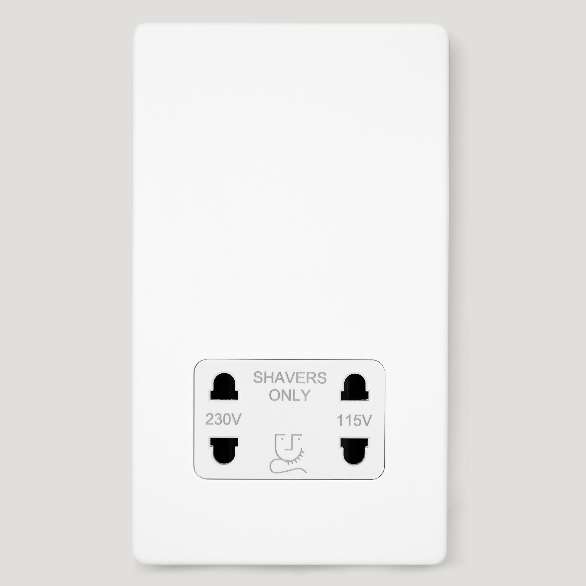 Plank Hardware Electric Shaver Socket - Paintable