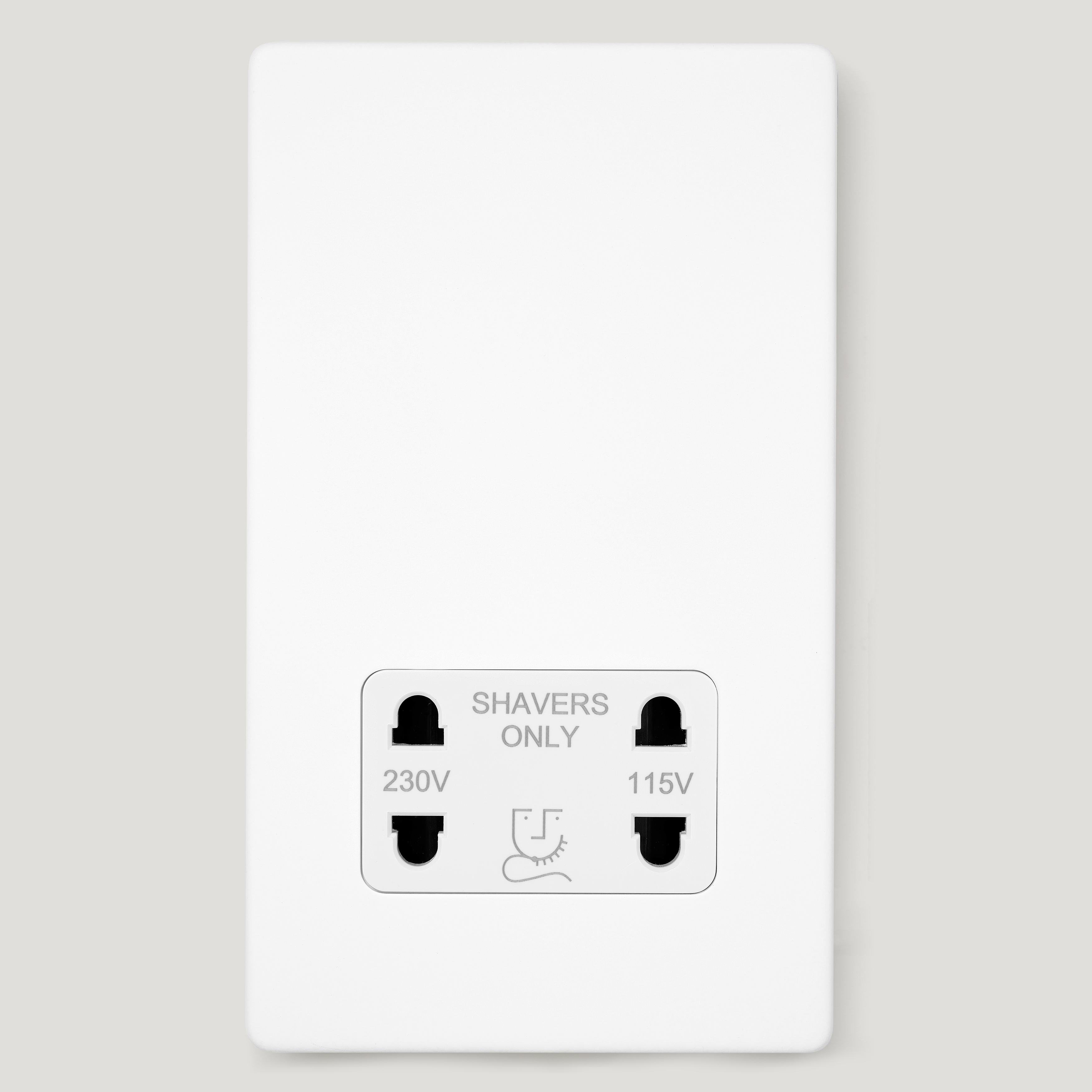 Plank Hardware Electric Shaver Socket - Paintable