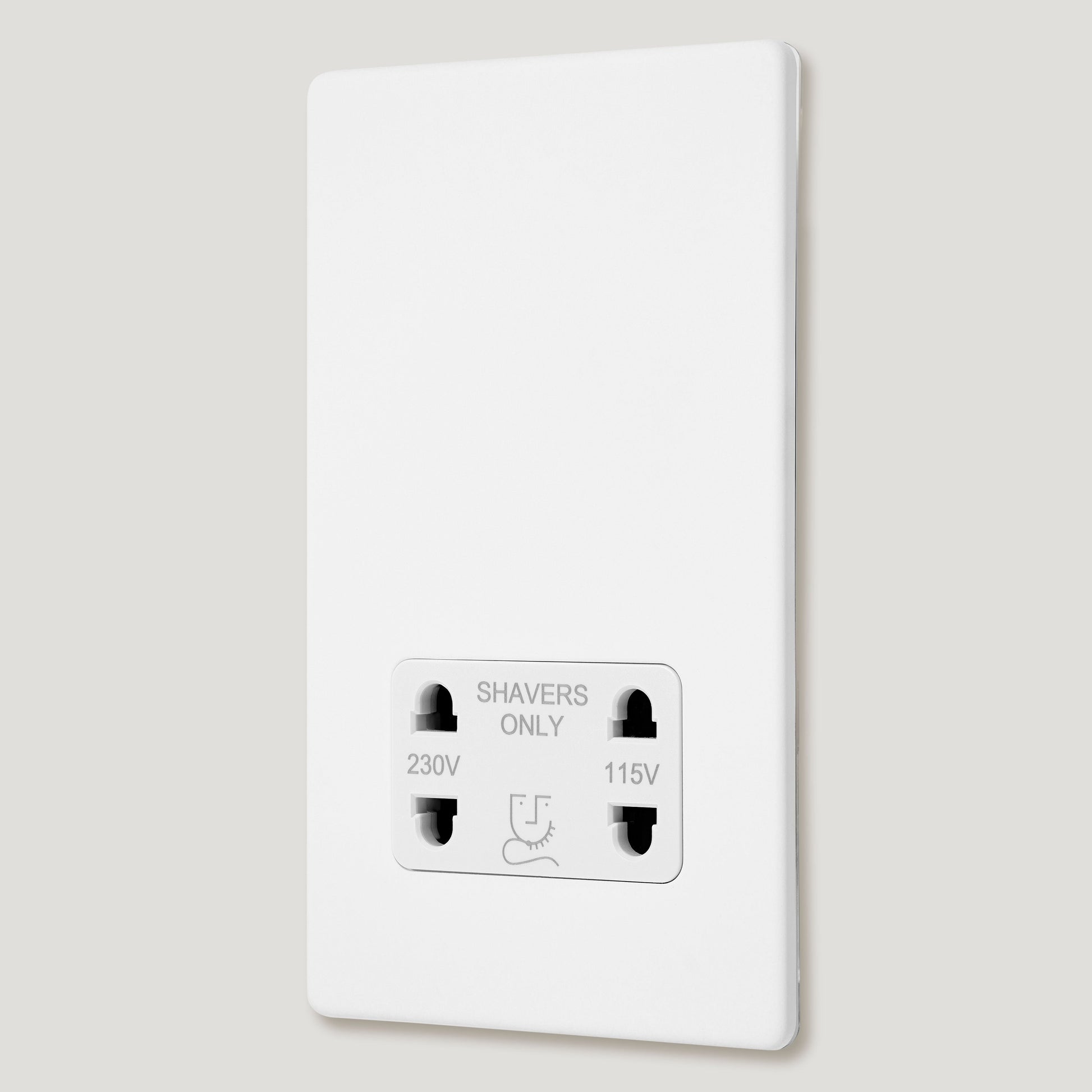 Plank Hardware Electric Shaver Socket - Paintable