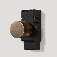 Plank Hardware Electric Smooth Universal Dimmer Detail with Module - Antique Brass