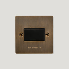 Plank Hardware Electric SYLVIE Fan Switch - Antique Brass
