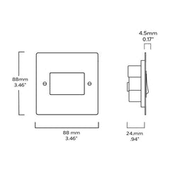 Plank Hardware Electric SYLVIE Fan Switch - Antique Brass
