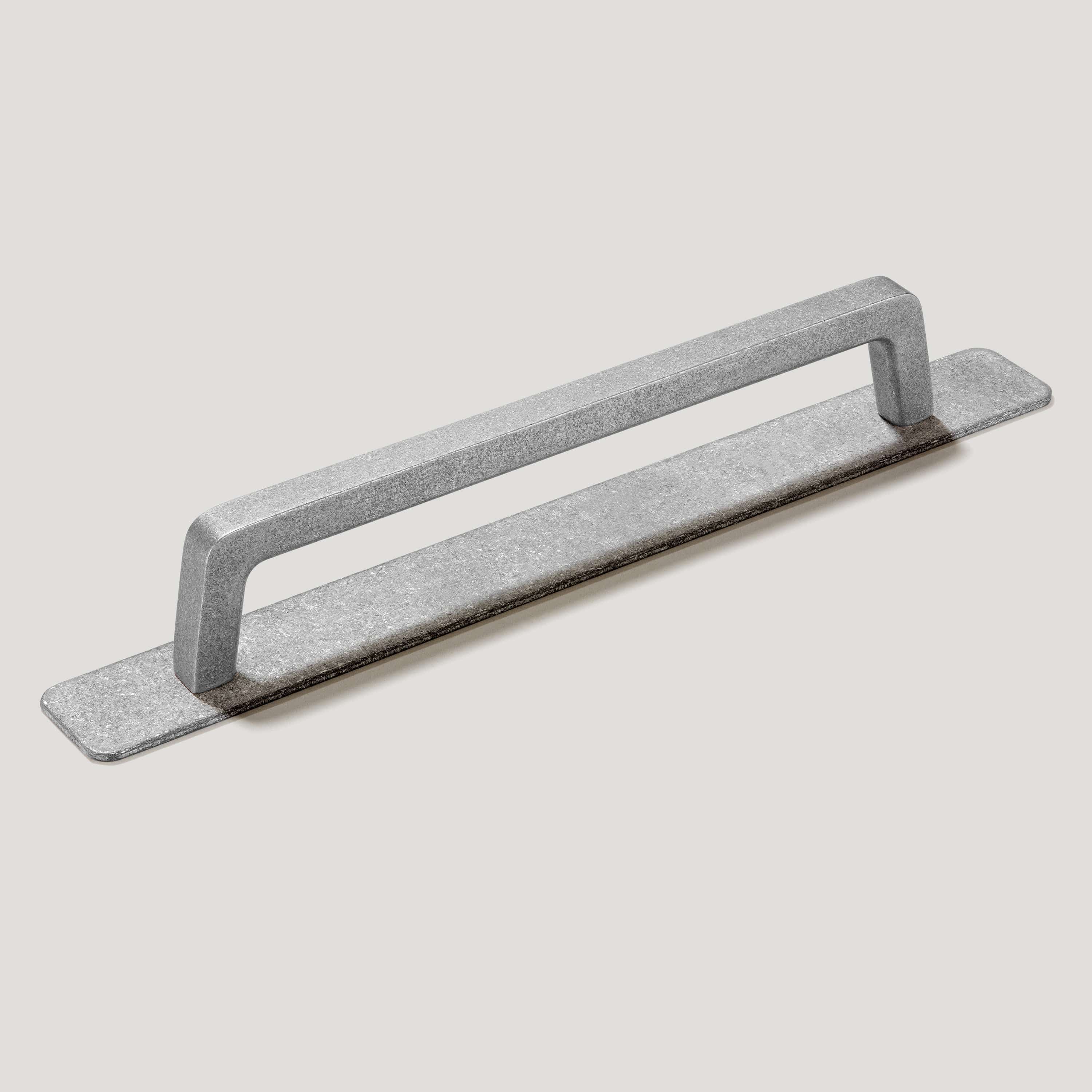 Plank Hardware Handles & Knobs BRUNO Industrial Handle - Mottled Aluminium