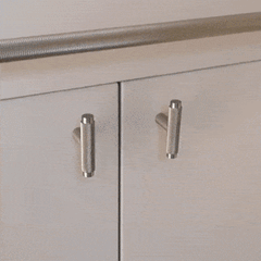 Plank Hardware Handles & Knobs KEPLER Heavyweight Knurled Handle - Satin Nickel