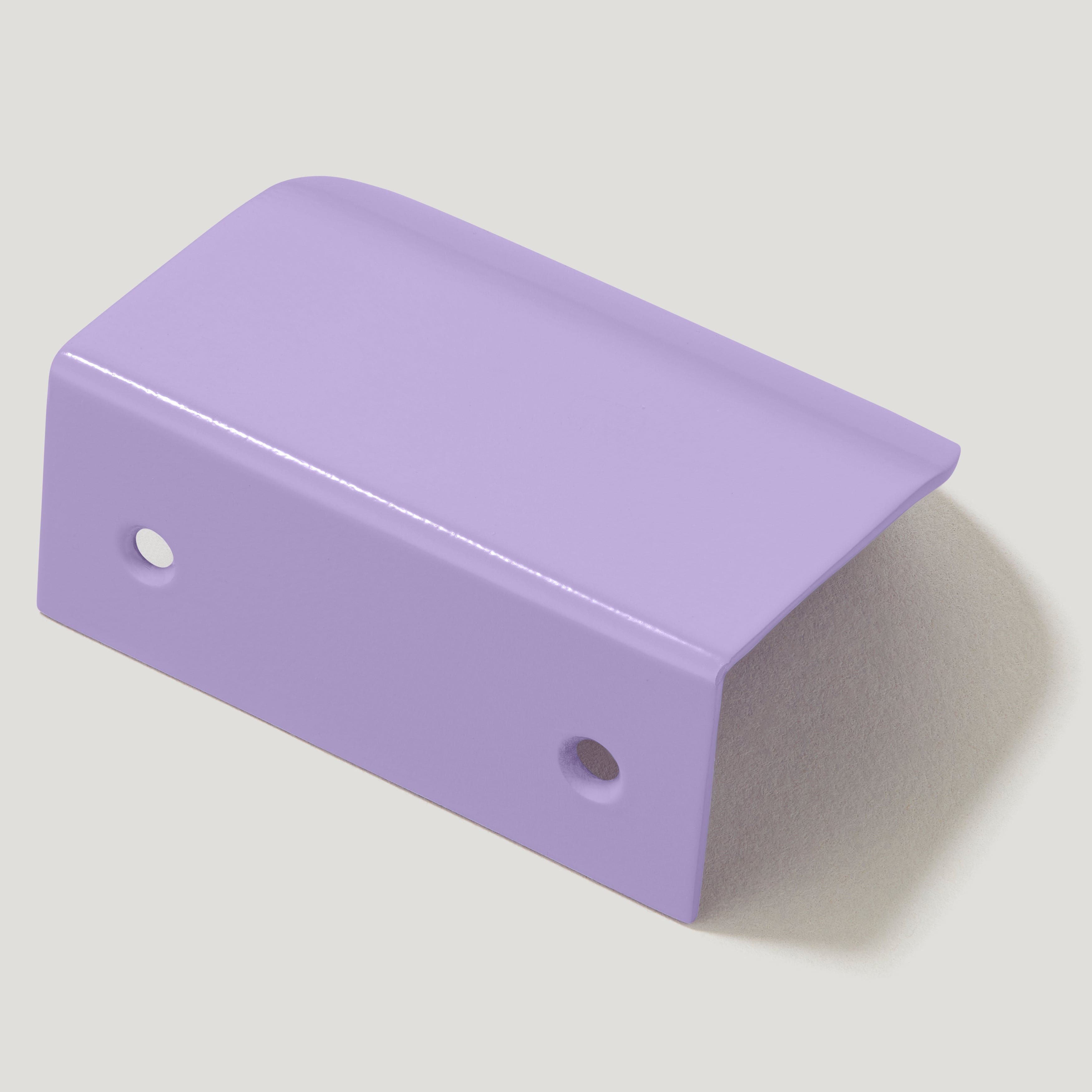 Plank Hardware Handles & Knobs MERCURY Curved Lip Pull Handle - Soft Lilac
