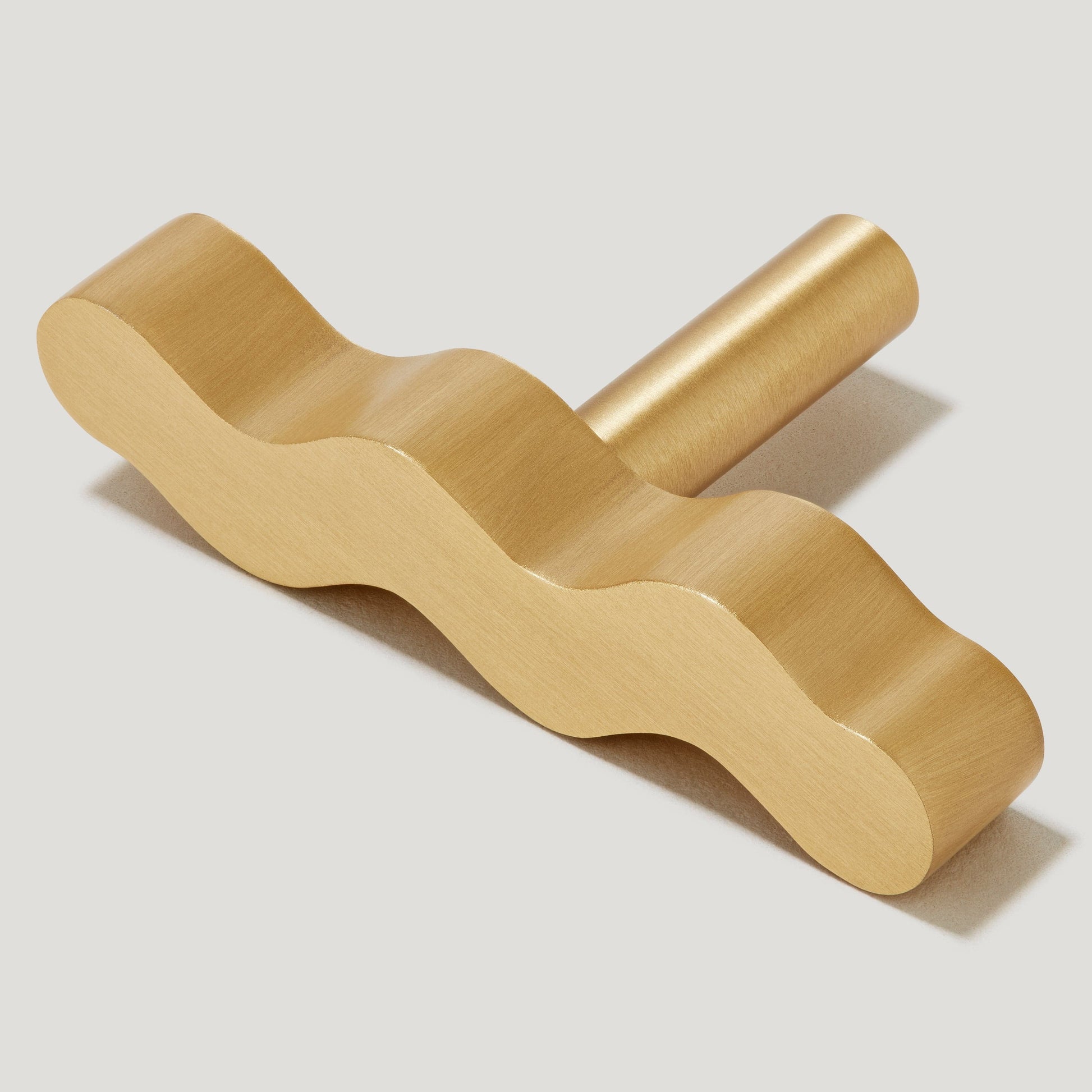Plank Hardware Hidden SQUIGGLE Single T Bar - Brass