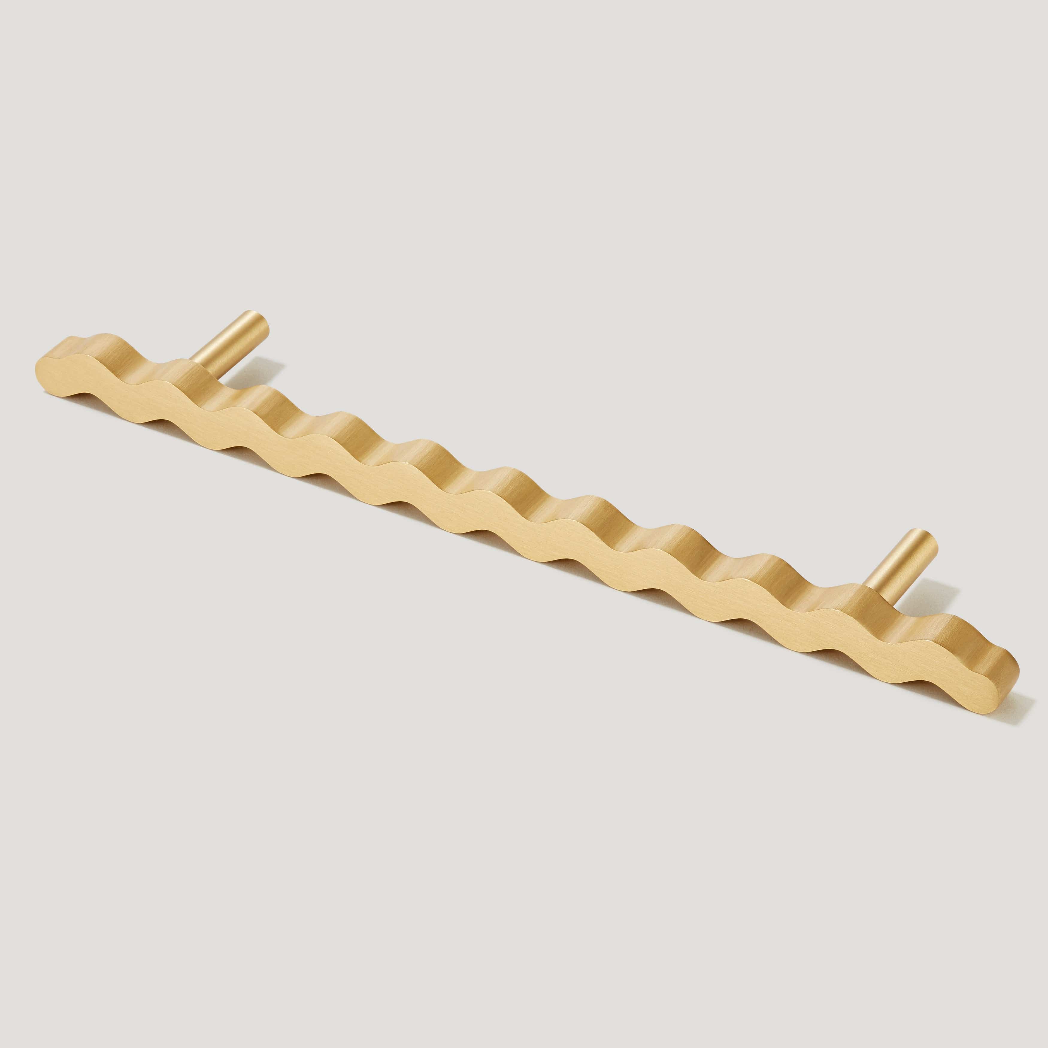 Plank Hardware Hidden SQUIGGLE T Bar - Brass