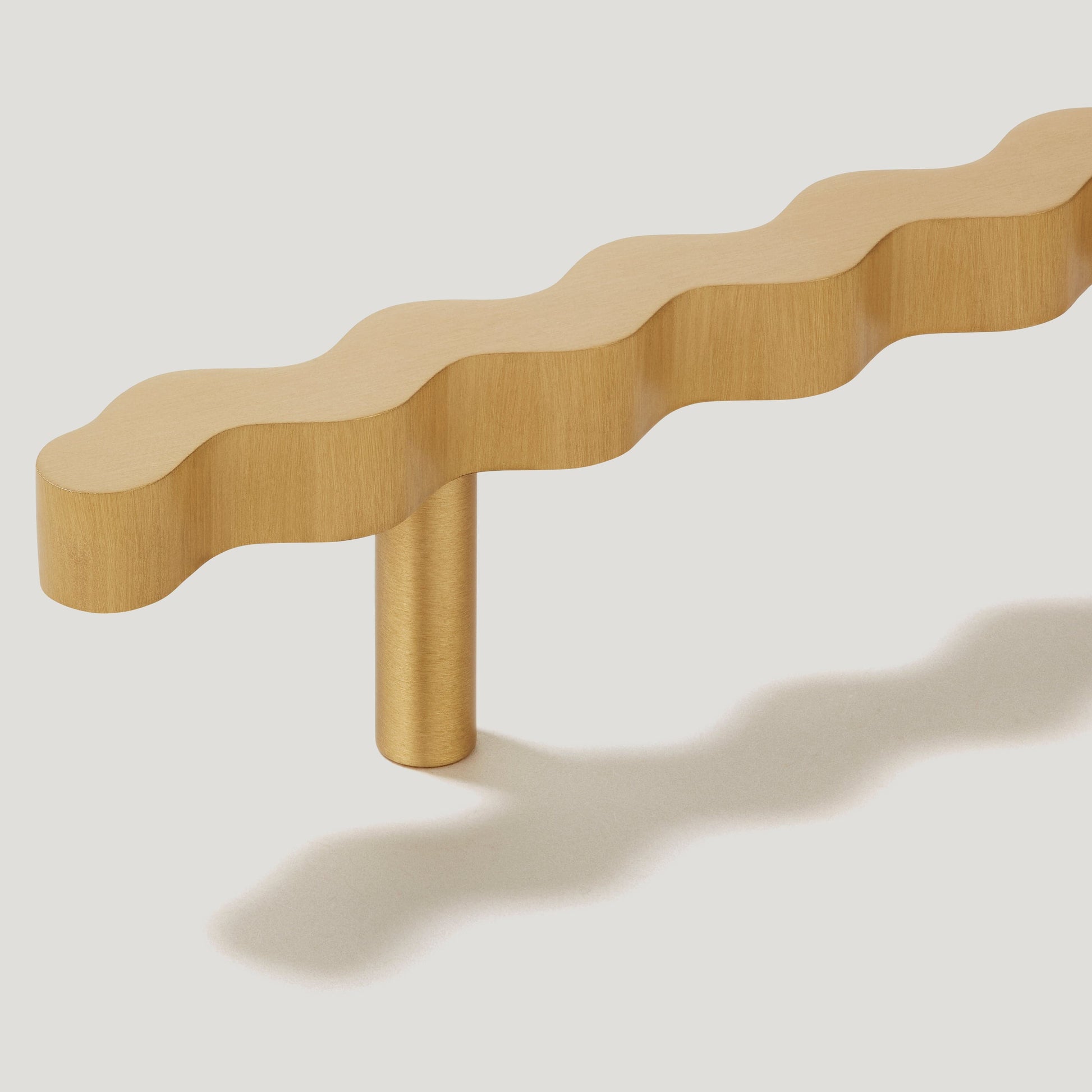 Plank Hardware Hidden SQUIGGLE T Bar - Brass
