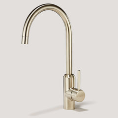 Plank Hardware Hidden SWAN Neck Tap Body - Brushed Silver