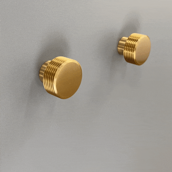 Plank Hardware Hooks BEZEL Grooved Hook - Brass