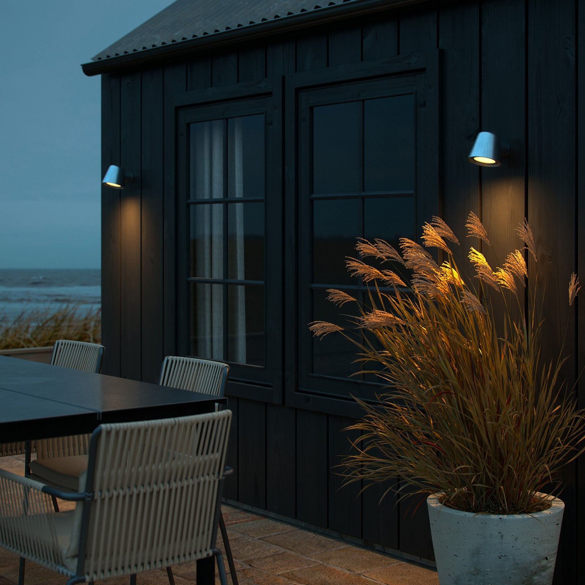 Plank Hardware Lighting ALERIA Wall Light - Galvanised Steel