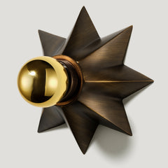 Plank Hardware Lighting ASTER Flush Mount Light - Antique Brass