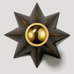 Plank Hardware Lighting ASTER Flush Mount Light - Antique Brass