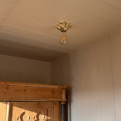 Plank Hardware Lighting ASTER Flush Mount Light - Unlacquered Brass